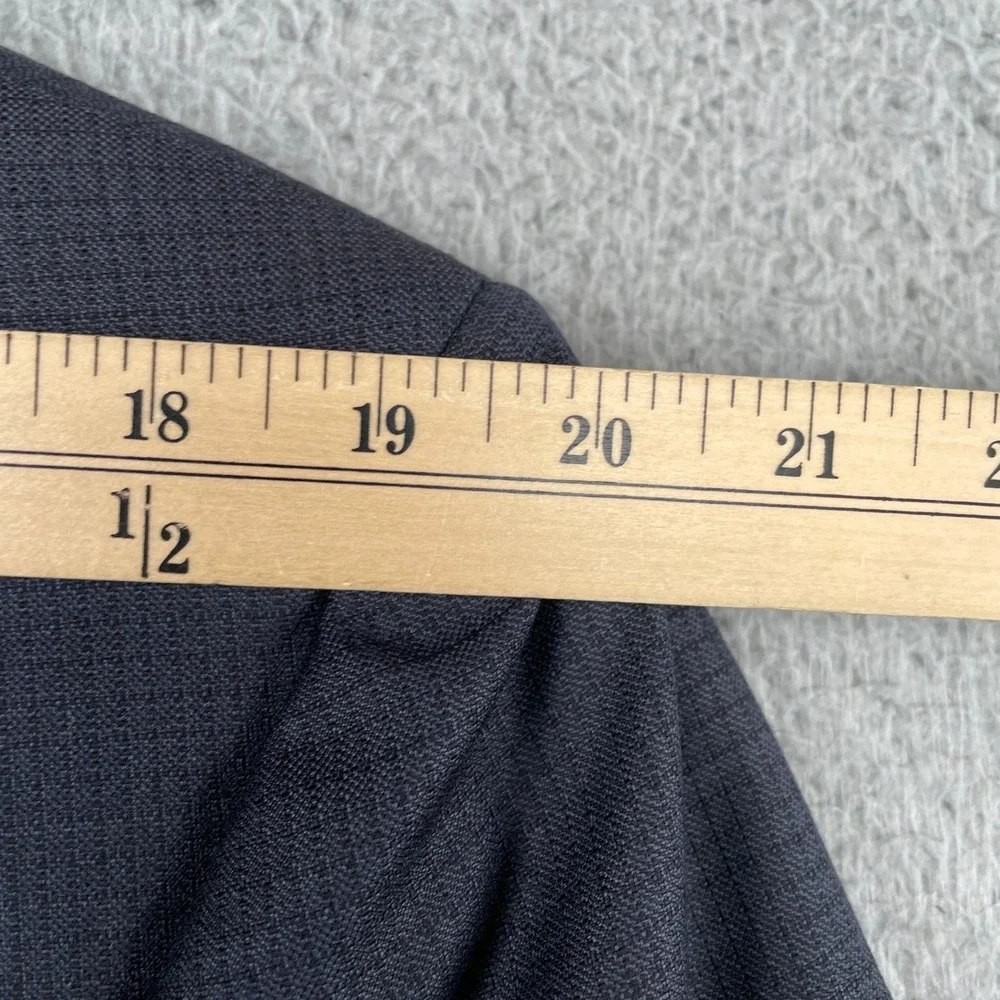Coppley Ermenegildo Zegna Blazer Mens 44R Navy Blue 3 Button Wool Sport Coat